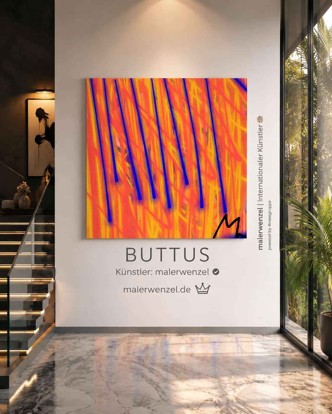 BUTTUS – Werk 129 macht starken Eindruck an weißen Wänden | #malerwenzel