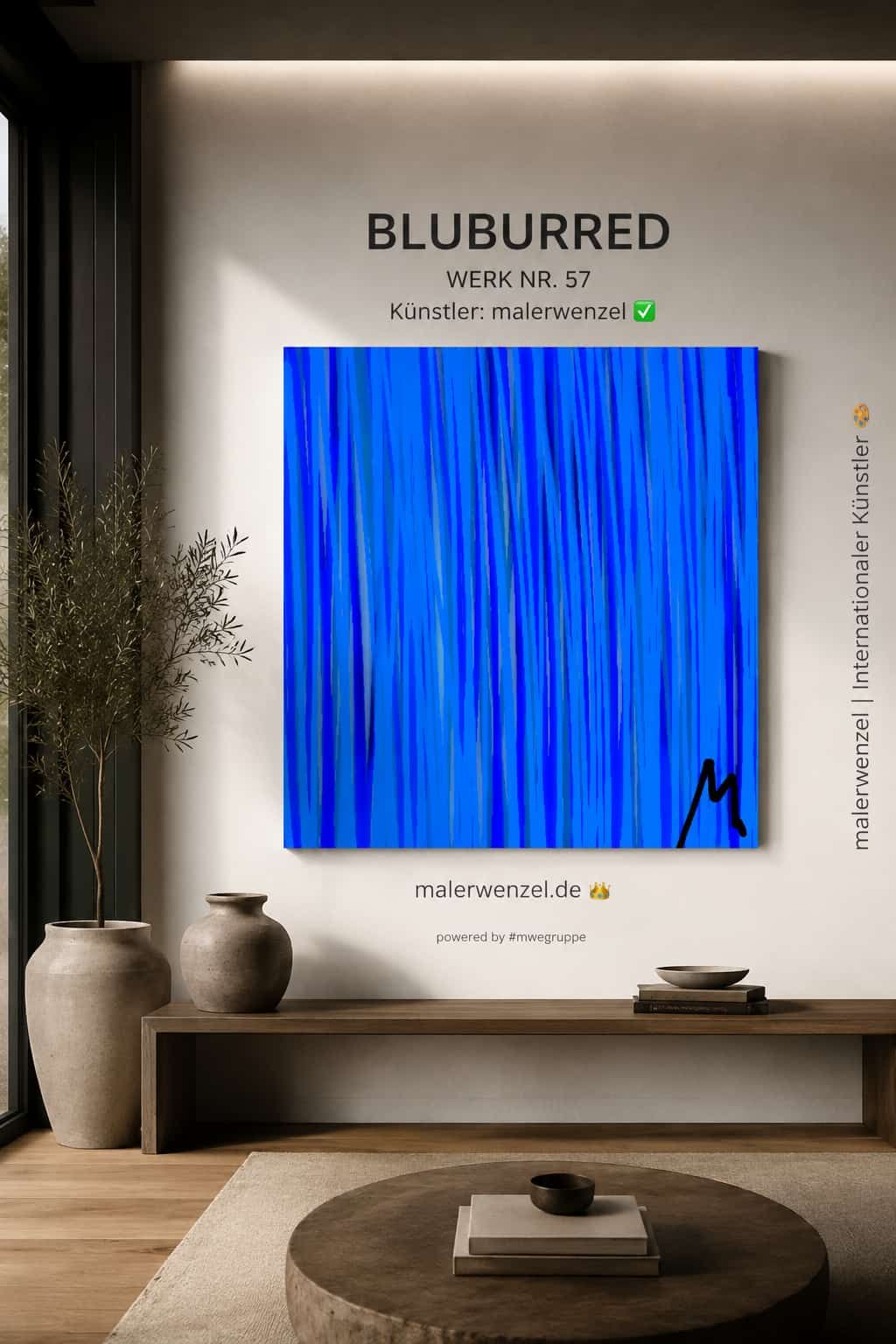 BLUBURRED – Werk Nr. 57 | Geheimnisvoller Zauber auf Wänden mit Stil