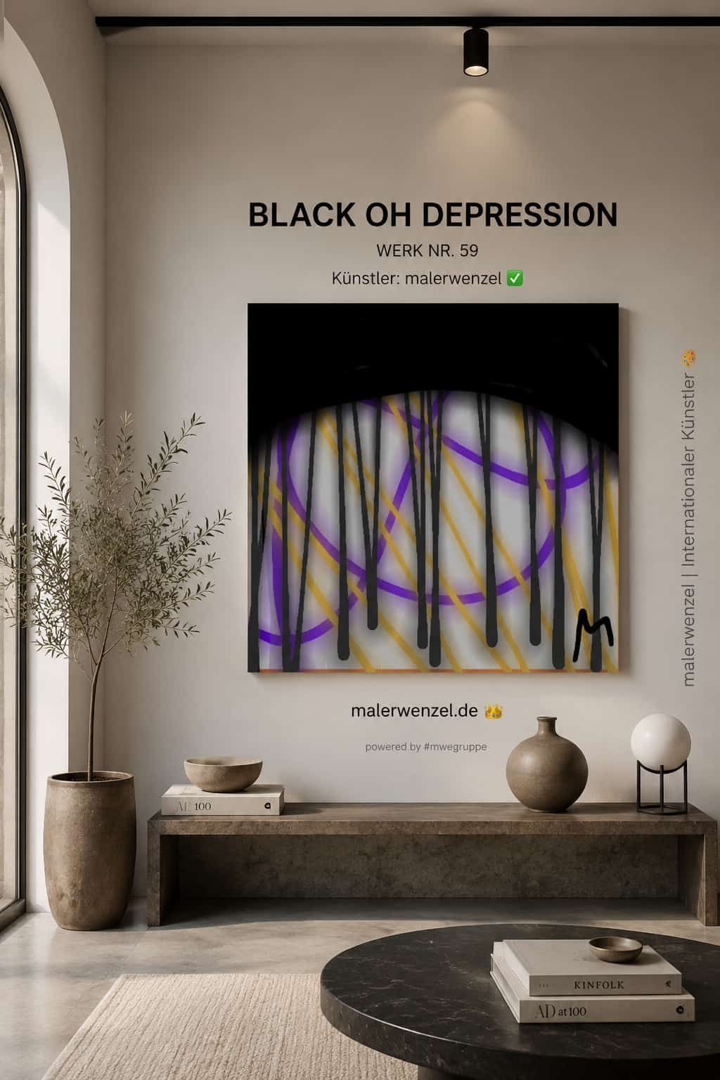 BLACK OH DEPRESSION – Werk Nr. 59 | Starker Ausdruck mit sichtbarer Schwermut
