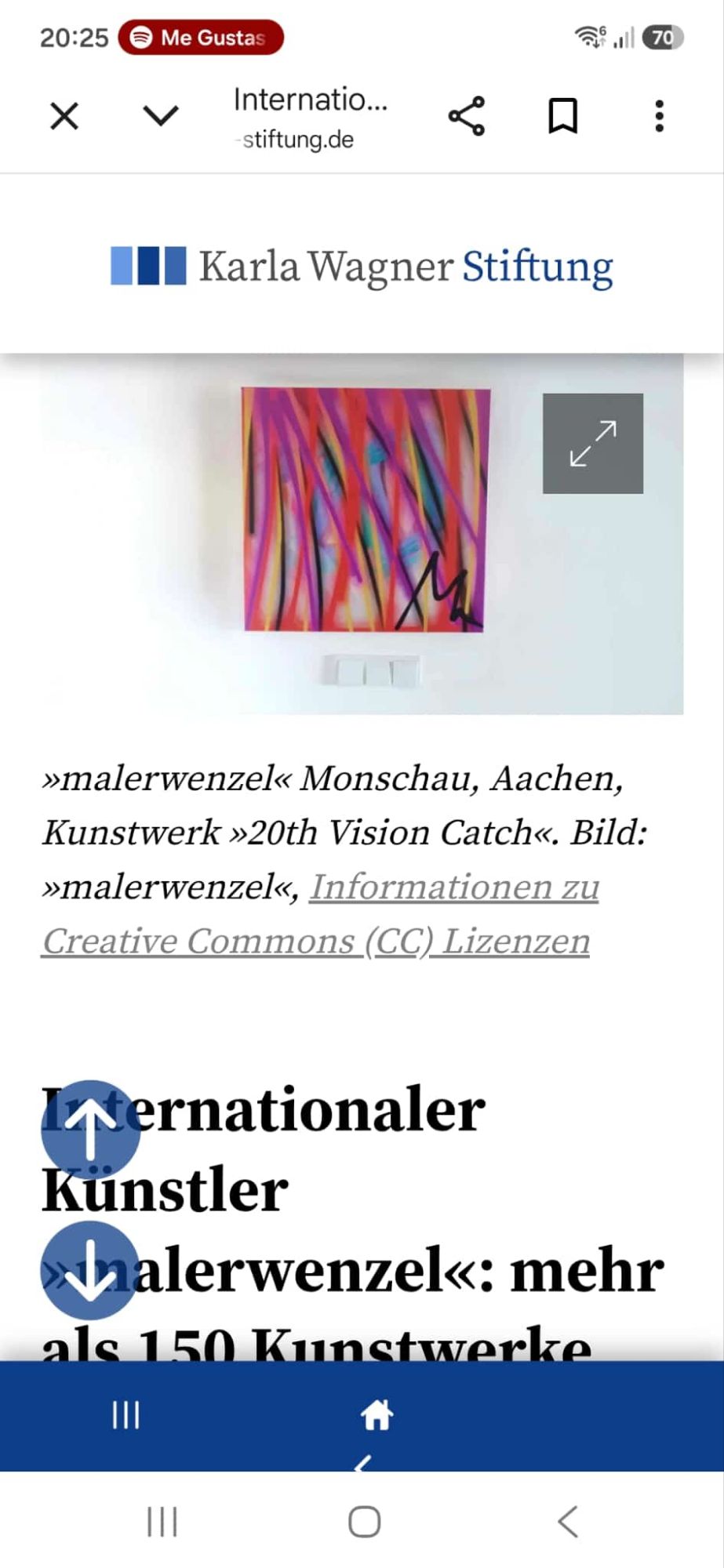 Karla Wagner Stiftung veröffentlicht Beitrag über malerwenzel – Kunst findet ihren Weg